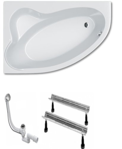 Ванна Koller Pool Nadine NEW 170*110 R + ножки + сифон + панель (NADINENEW170X110R+WBW001+B70CPMA57+PFNADINENEW170LR)