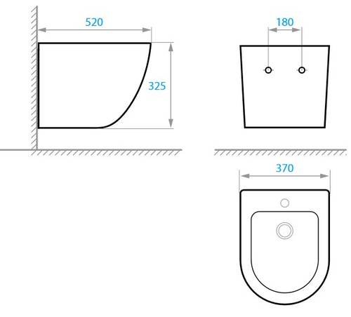 Биде подвесное Koller Pool ROUND (RN-0520-B)