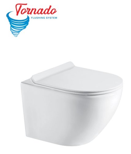 Унитаз подвесной Koller Pool ROUND с сиденьем Soft-close (смыл Торнадо) (RN-0520-RQ)