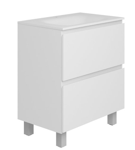 Напольная тумба Koller Pool EDGE NEW 700 (белый) с умывальником (EDNEW070WHITE)