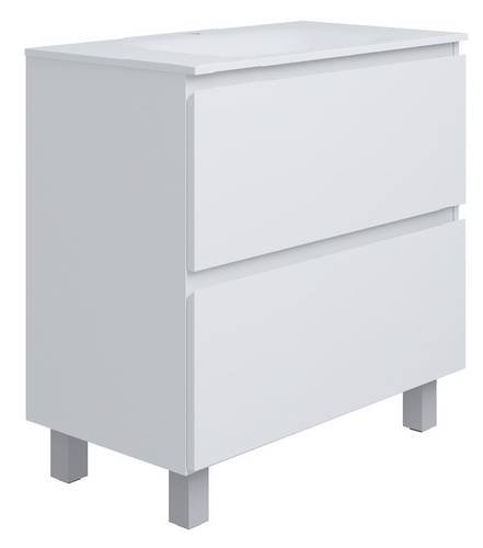 Напольная тумба Koller Pool EDGE NEW 800 (белый) с умывальником (EDNEW080WHITE)