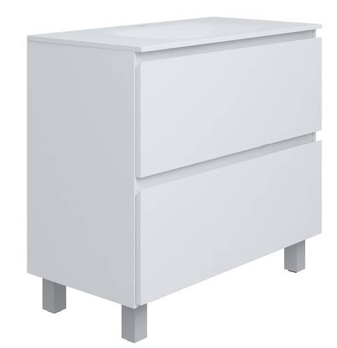 Напольная тумба Koller Pool EDGE NEW 900 (белый) с умывальником (EDNEW0900WHITE)