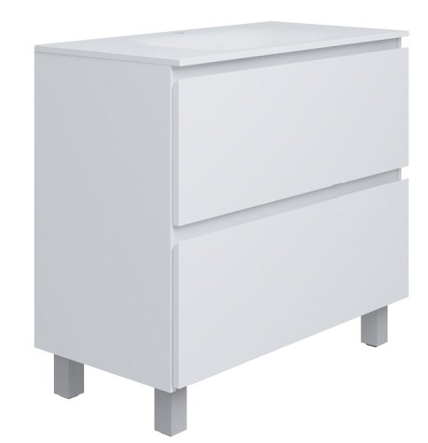 Напольная тумба Koller Pool EDGE NEW 900 (белый) с умывальником (EDNEW0900WHITE)