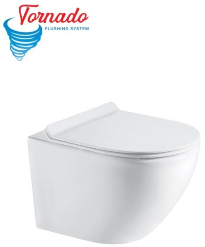 Подвесной унитаз Koller Pool ROUND Smart с сиденьем Soft-close (Tornado 3.0) (RN-0490-RQ3)