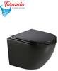 Унитаз подвесной Koller Pool ROUND с сиденьем Soft-close (смыв Торнадо), черный матовый (RN-0520-RQ-MB)
