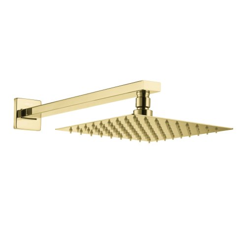 Верхній душ VOLLE CASCADA R85, 250*250 мм, кронштейн, SS, cepillado oro (1586.180115)