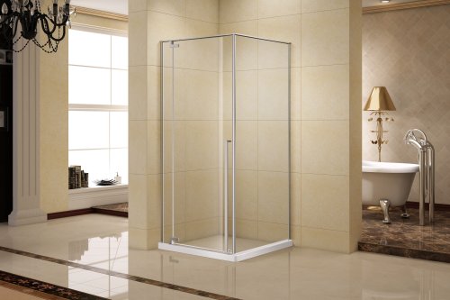 Душова кабіна IMPRESE VACLAV 90*90*200см квадратна ліва, розпашні двері, скло прозоре 8 мм з Easy clean покритям, без піддону (s6408690L)