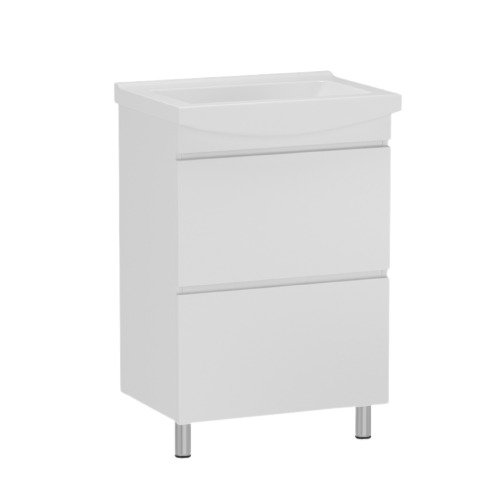 Тумба с умывальником RJ FORTUNA-XO 50см, белая (RJFU019-4150WHSET(RJFU019-4150WH + K11-0163))