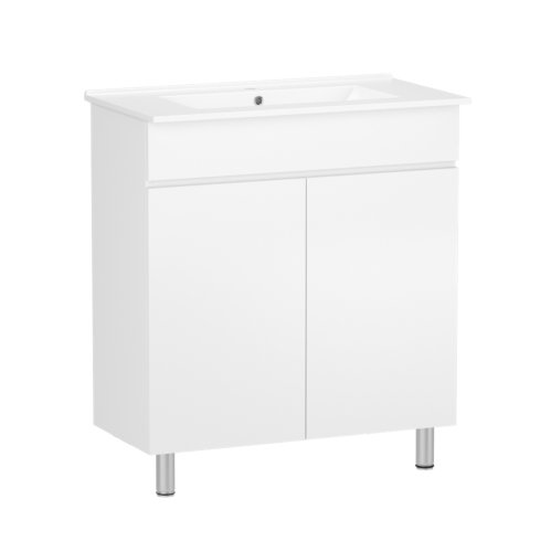 Тумба с умывальником RJ KINK-ХО 80см, белая (RJFU036-4180WHSET(RJFU036-4180WH + RZJ815))