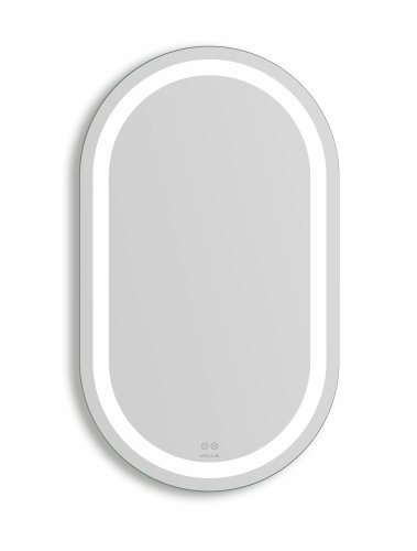 Дзеркало овальне підвісне вертикальне VOLLE LUNA OVALADO 70*80см, з підсвіткою, підігрівом та сенсорним вимикачем (1648.551487)