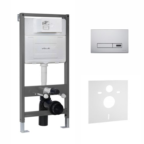 Инсталляции для унитаза VOLLE MASTER EVO SENSOR комплект 4в1 (инсталляция, крепление, прокладка, клавиша LARGO EVO SENSOR cromo) (2220.010301)