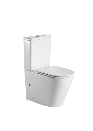 Унитаз напольный IMPRESE VLTAVA TWIST 62,5*39*84,5 см с бачком, сиденье твердое Slim slow-closing (с06509603TW)