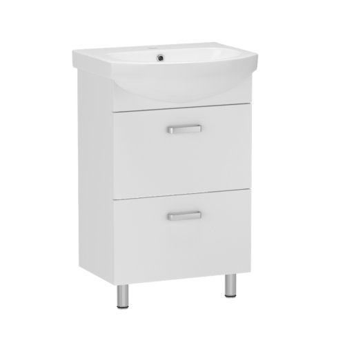 Тумба с умывальником RJ TOFT-L 50см, белая (RJFU026-4150WHSET(RJFU026-4150WH+L81950000))