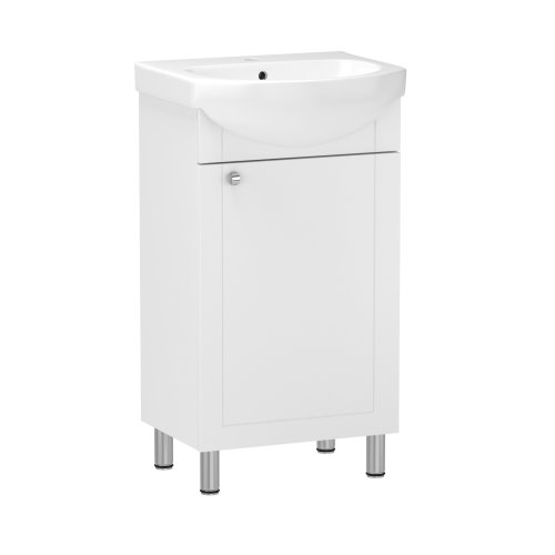 Тумба с умывальником RJ FORT-B 40см, белая (RJFU010-0140WHSET(RJFU010-0140WH + K667-005))