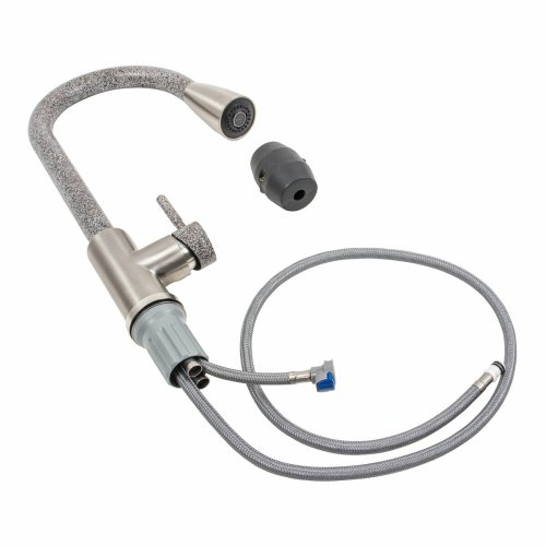 Смеситель с выдвижным изливом Platinum KT 8203 (8614) Микс Комби