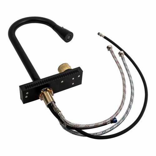 Змішувач під мийку "Водоспад" ZS86 Platinum (black)