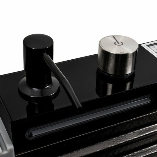 Кухонная мойка 75*45М PVD черная Platinum Handmade "Водопад"