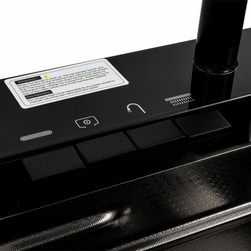 Кухонная мойка 75*45М PVD черная Platinum Handmade "Водопад"