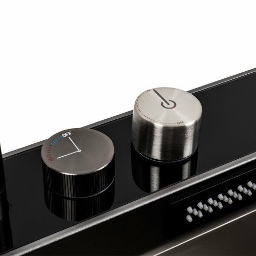 Кухонная мойка 75*46D PVD серая Platinum Handmade "ВОДОСПАД"