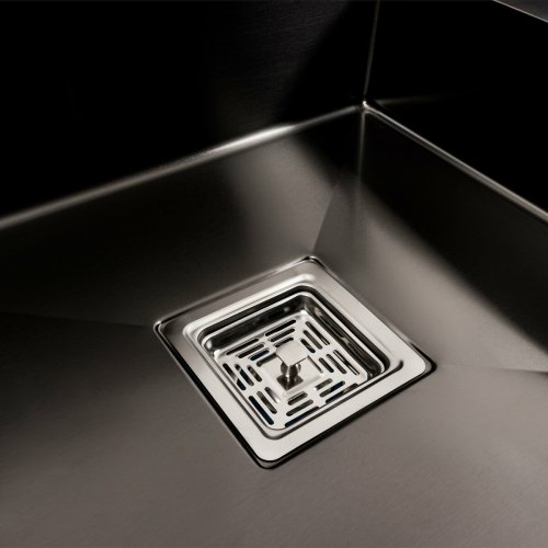 Кухонная мойка 78*50С L PVD черная Platinum Handmade (углубленная полка, 3.0/1.0 мм)