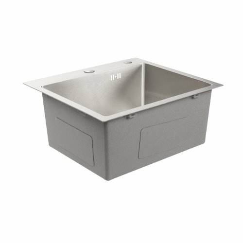 Кухонна мийка нержавійка 50*45 Platinum Handmade (сифон круглий, 3,0/0,8)