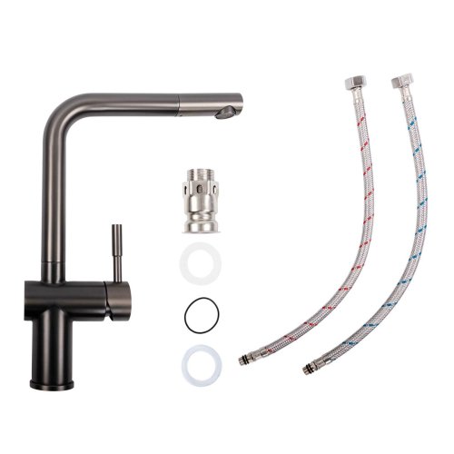 Кухонный смеситель Platinum PVD 8006 A-LI (черный)