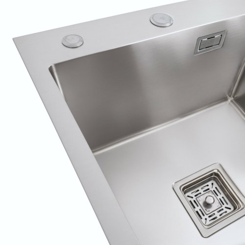 Мойка Platinum Handmade 650x500x230 L нержавейка (квадратный сифон 3,0/1,0)