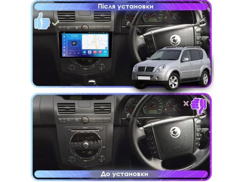 Штатная магнитола FORS.auto FS 4 PRO для SsangYong Rexton (4+64Gb, 9") 2007-2012