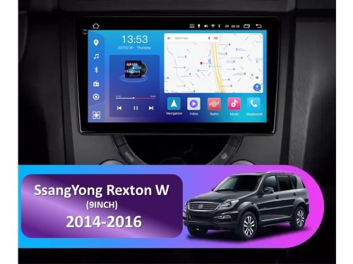Штатная магнитола FORS.auto FS 4 MAX для SsangYong Rexton W (4+32Gb, 9") 2014-2016