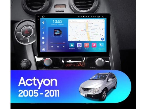 Штатная магнитола FORS.auto FS 4 MAX для SsangYong Actyon/Kyron (4+32Gb, 9") 2005-2011