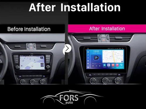 Штатна магнітола FORS.auto FS 4 PRO для Skoda Octavia (4+64Gb, 10") 2013-2017