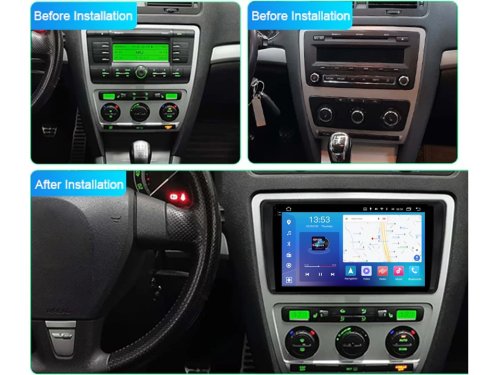 Штатна магнітола FORS.auto FS 4 MAX для Skoda Octavia (4+32Gb, 9") 2004-2014