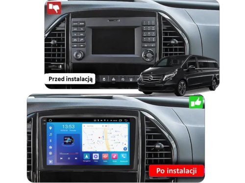 Штатная магнитола FORS.auto FS 4 MAX для Mercedes-Benz Vito (4+32Gb, 10") 2014-2018