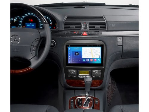 Штатная магнитола FORS.auto FS 4 MAX для Mercedes-Benz S-Class W220-черный (4+32Gb, 9") 1998-2005