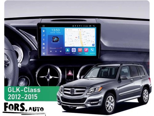 Штатная магнитола FORS.auto FS 4 PRO для Mercedes-Benz GLK-Class X204 (4+64Gb, 9") 2012-2015
