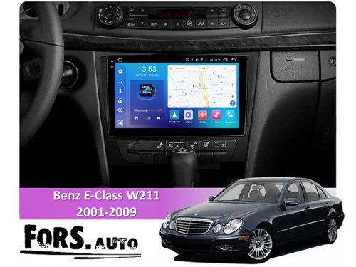 Штатная магнитола FORS.auto FS 4 MAX для Mercedes-Benz E-Class W211 (4+32Gb, 9") 2012-2015