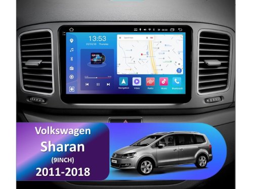 Штатная магнитола FORS.auto FS 6 MAX для Volkswagen Sharan (6+128Gb, 9") 2011-2018