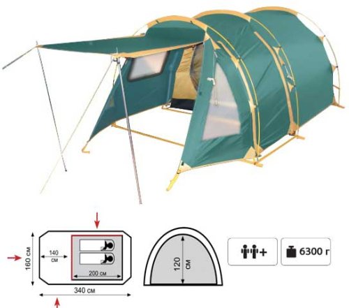 Палатка Tramp Octave 2 TRT-011.04