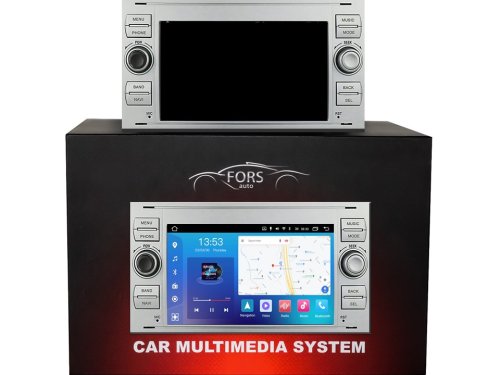 Штатна магнітола FORS.auto FS 2 PRO-FDSK Ford Focus/Mondeo/S-Max/C-Max/Kuga/Fiesta/Fusion (2+32Gb, 7", silver) 2005-2011