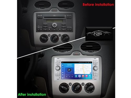 Штатна магнітола FORS.auto FS 2 PRO-FDSK Ford Focus/Mondeo/S-Max/C-Max/Kuga/Fiesta/Fusion (2+32Gb, 7", silver) 2005-2011