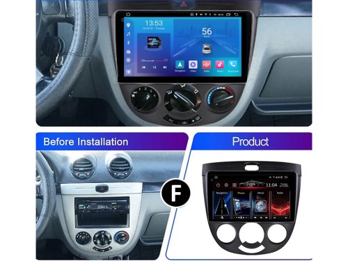 Штатная магнитола FORS.auto FS 2 ULTRA для Chevrolet Optra, HRV 2003-2008/Buick Excelle (Hatchback) 2004-2008 (2+32Gb, 9", Manual AC)