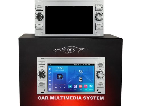 Штатна магнітола FORS.auto FS 2 ULTRA-FDSK Ford Focus/Mondeo/S-Max/C-Max/Kuga/Fiesta/Fusion (2+32Gb, 7", silver) 2005-2011
