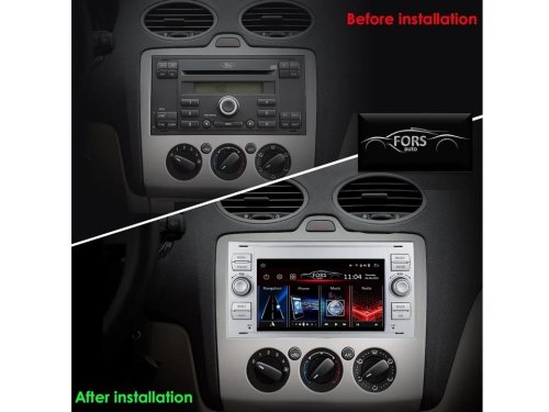 Штатна магнітола FORS.auto FS 2 ULTRA-FDSK Ford Focus/Mondeo/S-Max/C-Max/Kuga/Fiesta/Fusion (2+32Gb, 7", silver) 2005-2011