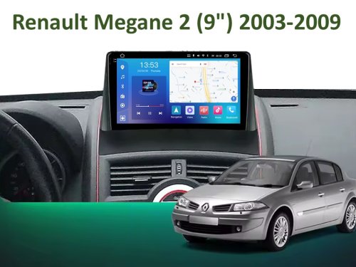 Штатная магнитола FORS.auto FS 4 MAX для Renault Megane 2 (4+32Gb, 9") 2003-2009