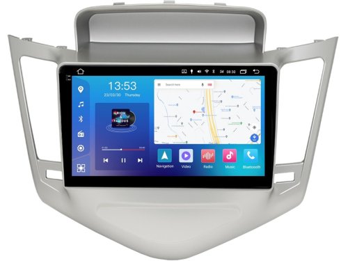 Штатная магнитола FORS.auto FS 4 PRO для Chevrolet Cruze (4+64Gb, 9", Silver) 2008-2011