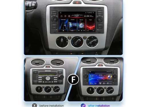 Штатная магнитола FORS.auto M100 Ford Focus/Mondeo/S-Max/C-Max/Kuga/Fiesta/Fusion (7 inch, black) 2007-2011