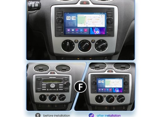 Штатная магнитола FORS.auto M200 Ford Focus/Mondeo/S-Max/C-Max/Kuga/Fiesta/Fusion (7 inch, 2+32Gb, black) 2007-2011