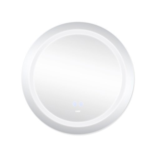 Зеркало Lidz Aria R600 с LED-подсветкой Touch, с антизапотеванием, с димером, рег. яркости LD78LR600
