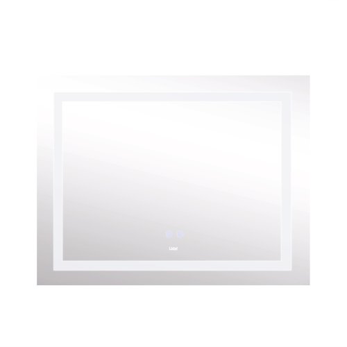 Зеркало Lidz Kubis 1000х800 с LED-подсветкой Touch, с антизапотеванием, с димером, рег. яркости LD78LF61410080