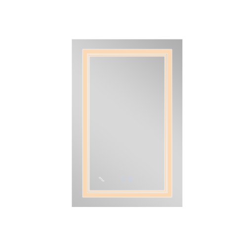 Зеркало Qtap Cardinal 650х900 с LED-подсветкой Touch, с антизапотеванием, с димером, рег. темп. цвета (3000-6500K) Reverse QT0478C6590